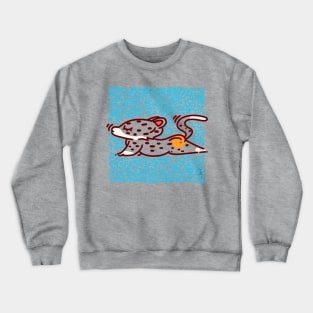 Cute Leopard Animal Yoga #6 Doodle Edition Crewneck Sweatshirt